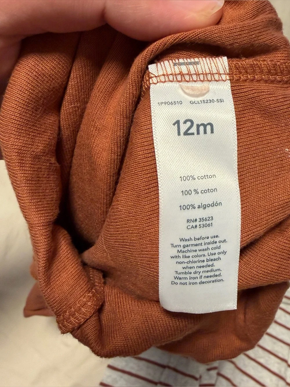 Carter's Thanksgiving Baby Onesie with matching Pants 12 mos